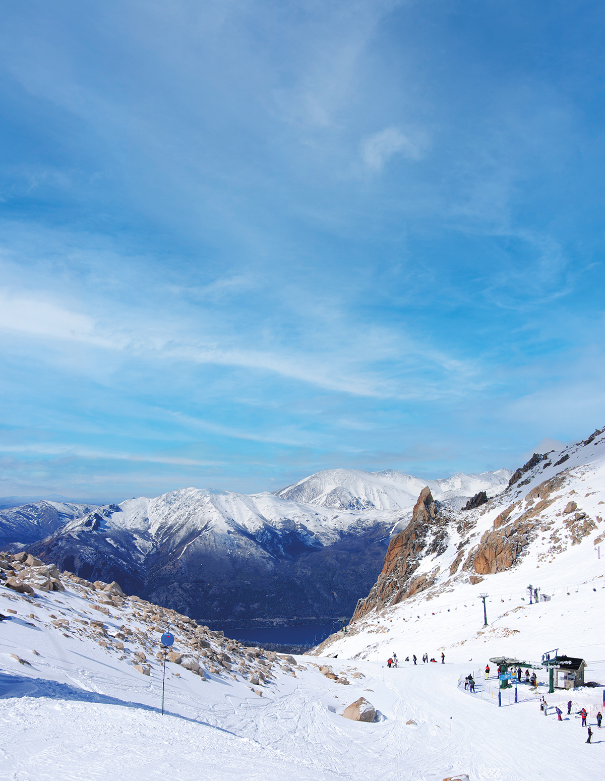 montanhas com neve em bariloche