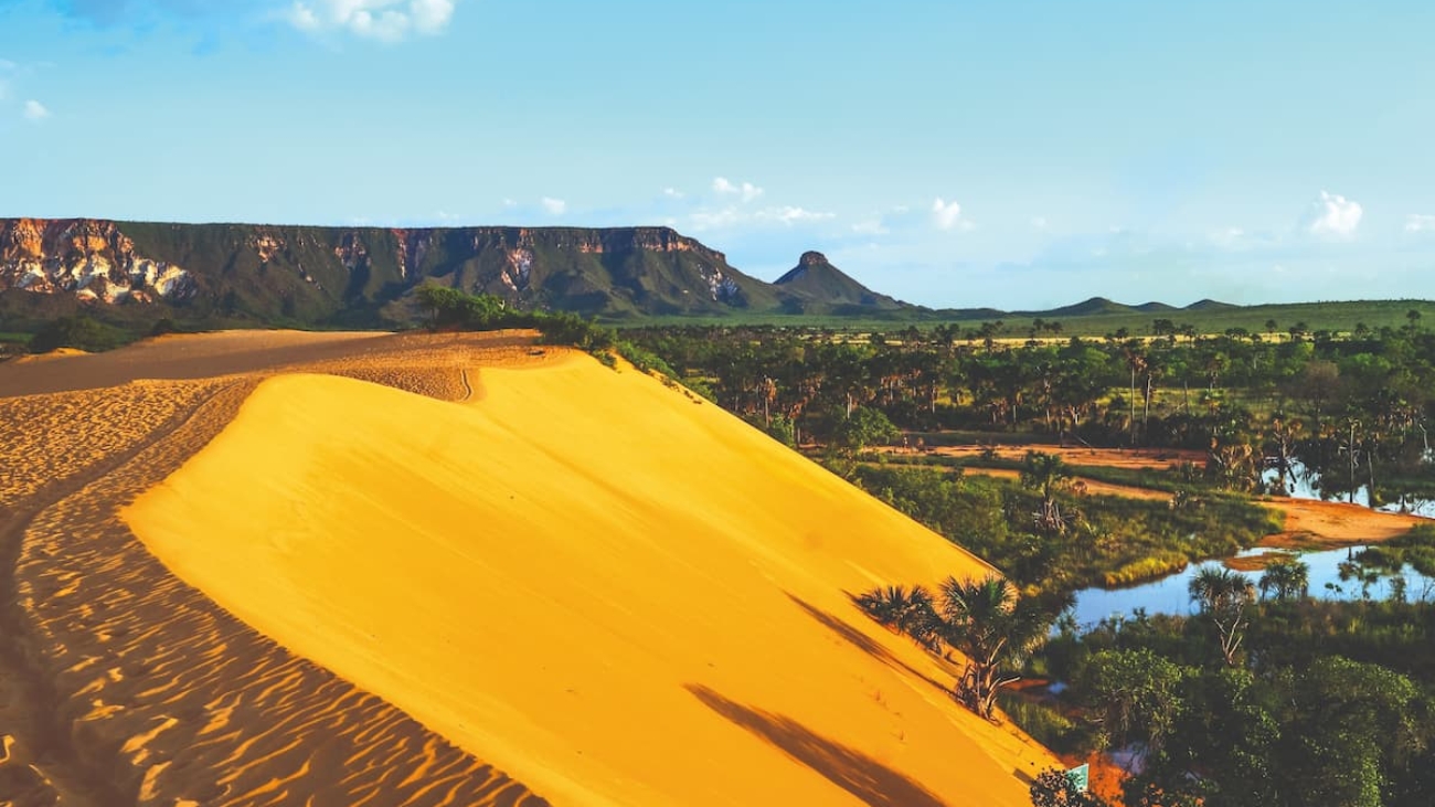Oásis brasileiro: localizadas no coração do cerrado, as dunas do Jalapão (TO) ganharam fama nacional após a novela O Outro Lado do Paraíso.