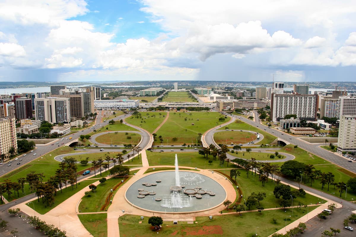 vista area de Brasília