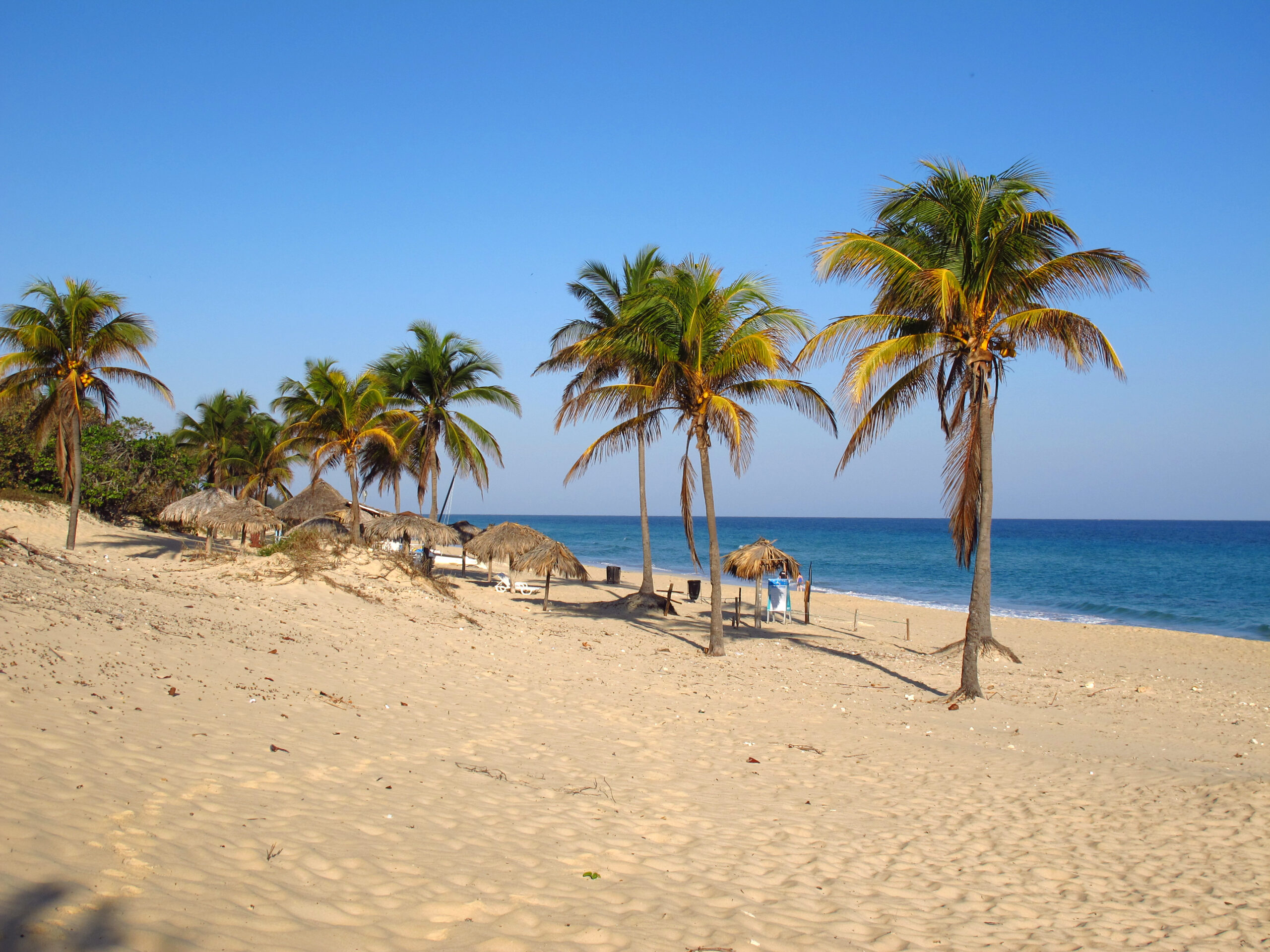 The beach of Caribbean sea on Havana, Cuba