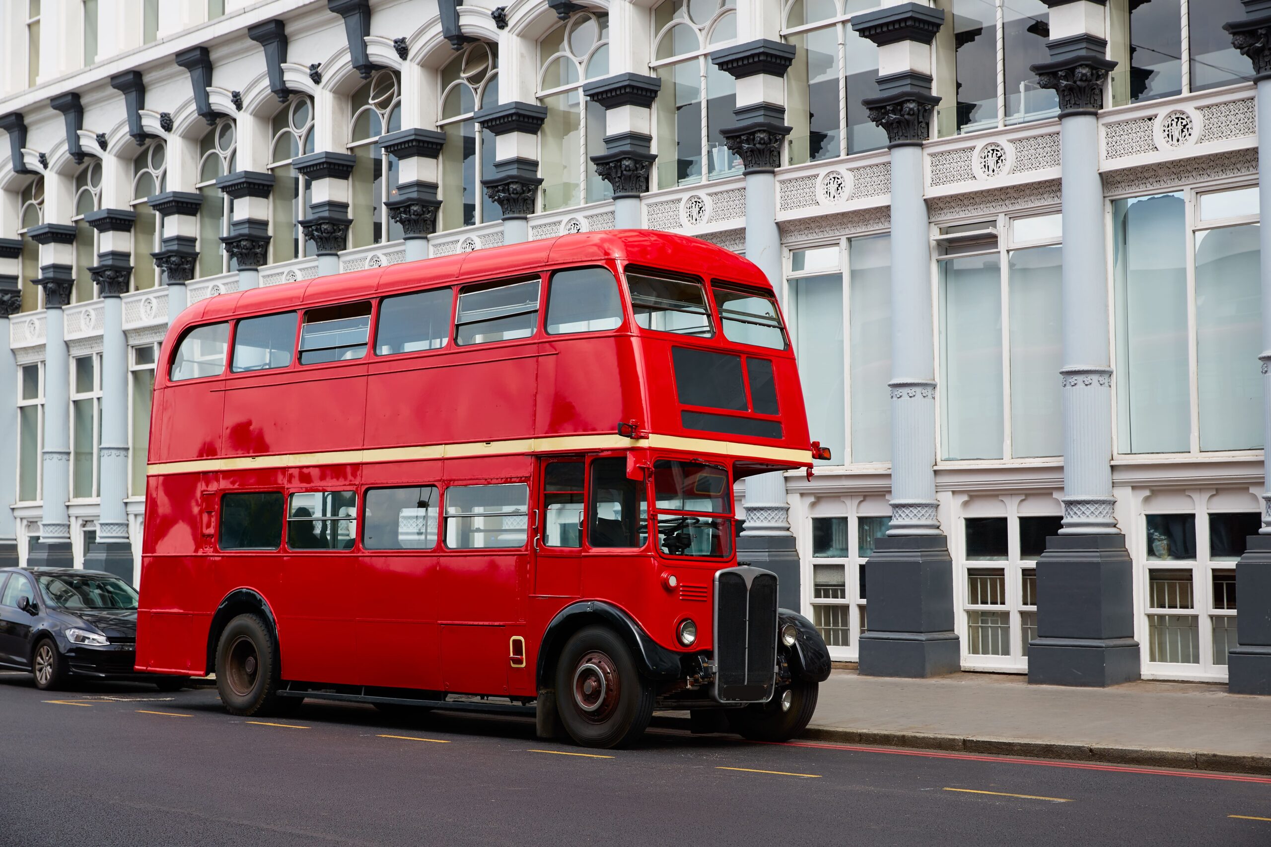 Tradicional ônibus de dois andares em Londres