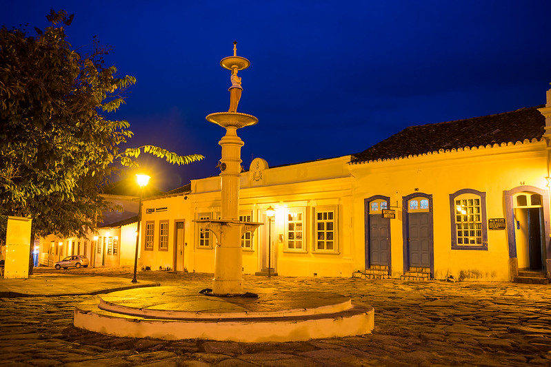 Belíssima arquitetura antiga da Praça do Coreto