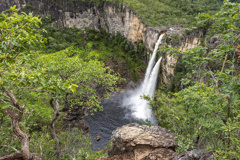 Queda d’água majestosa da Chapada