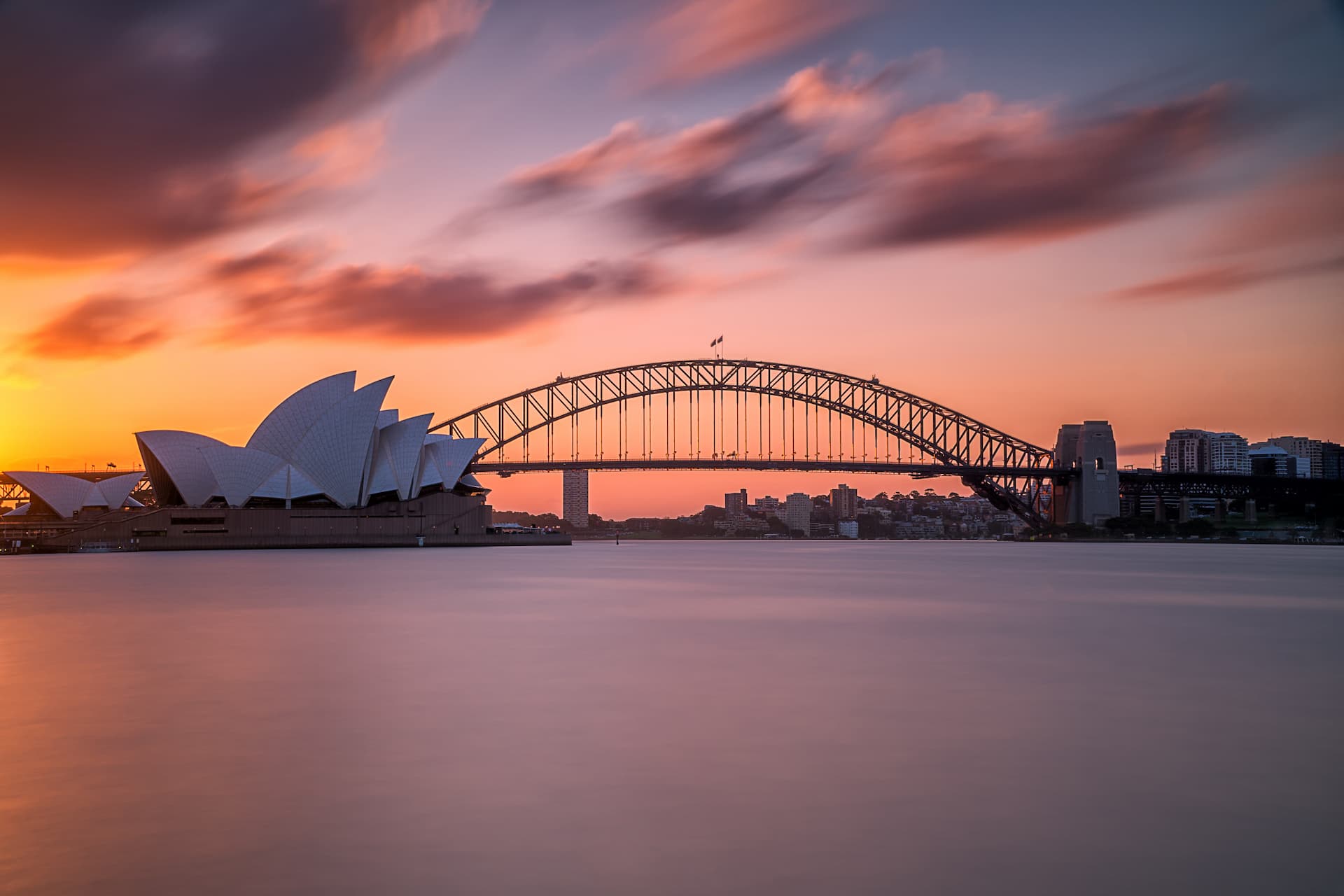 Pôr do sol em Sydney, na Austrália (1)