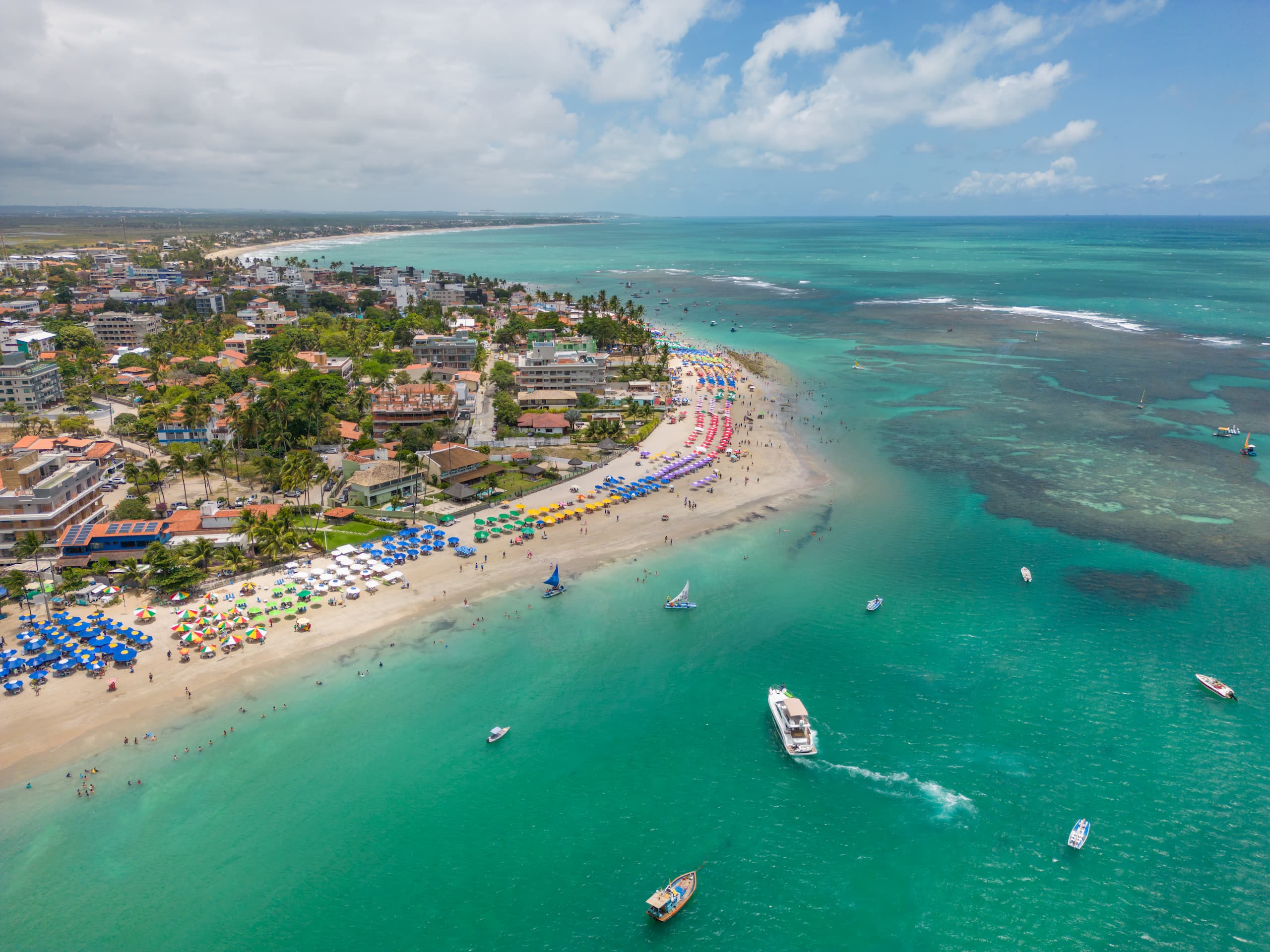 Vista aérea da praia de Porto de Galinhas 2